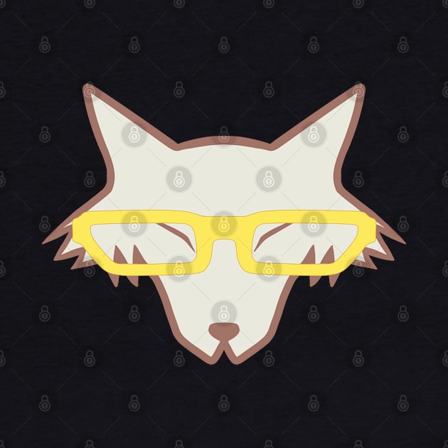 Wolf With Glasses by AislingKiera